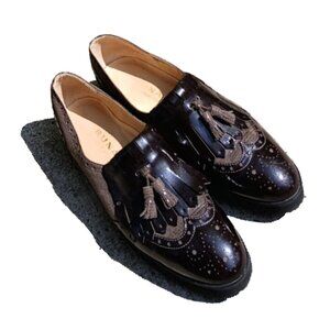 Vintage Brunate Bostonian Loafers in Dark Brown Italian Leather
